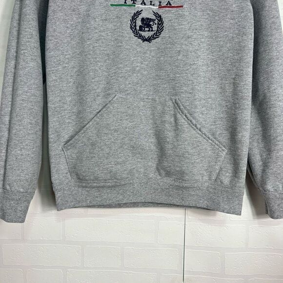 Venezia Womens Hooded Sweatshirt size Small Gray Made in Italy - Picture 3 of 14
